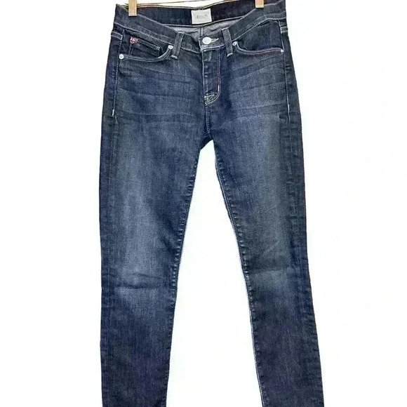 Hudson Krista Low-Rise Super Skinny Jean Size 26 Dark Denim - Picture 2 of 9
